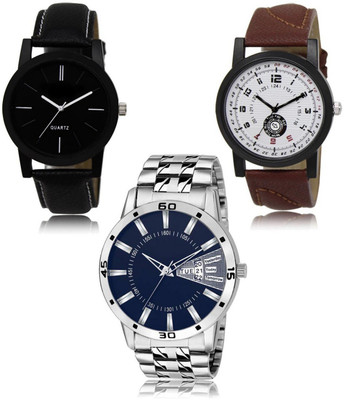 SWIFFIN New latest Designer Combo of 3 Analog Watch  - For Men