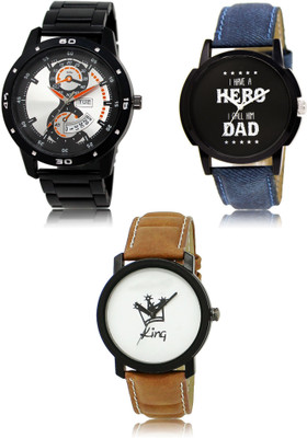 REMIXON New latest Designer Combo of 3 Analog Watch  - For Men