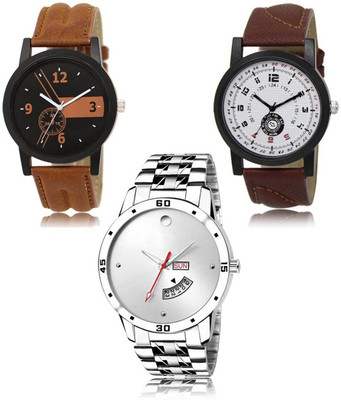 FERRIZZO New latest Designer Combo of 3 Analog Watch  - For Men