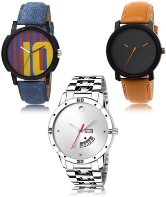 SWIFFIN New latest Designer Combo of 3 Analog Watch  - For Men