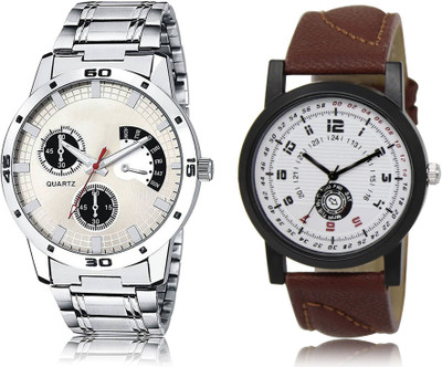 SWIFFIN New Latest Designer Combo of 2 Analog Watch  - For Men
