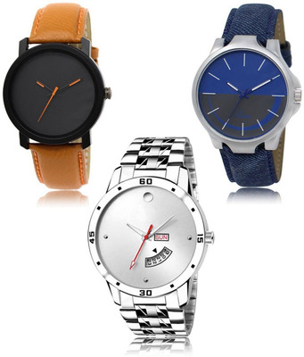 SWIFFIN New latest Designer Combo of 3 Analog Watch  - For Men