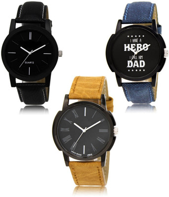 FERRIZZO New latest Designer Combo of 3 Analog Watch  - For Men
