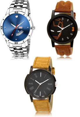 REMIXON New latest Designer Combo of 3 Analog Watch  - For Men