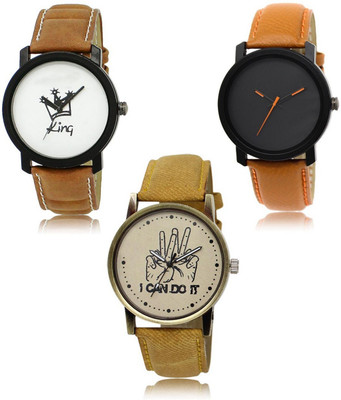 SWIFFIN New latest Designer Combo of 3 Analog Watch  - For Men