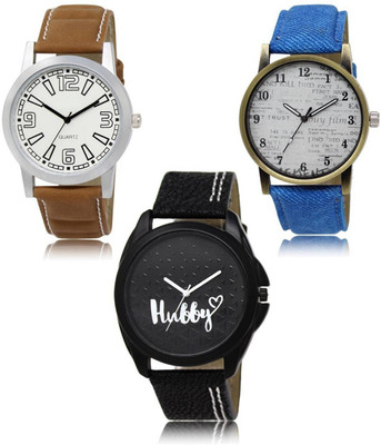 SWIFFIN New latest Designer Combo of 3 Analog Watch  - For Men