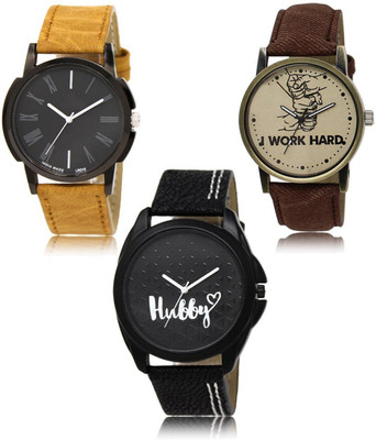 FERRIZZO New latest Designer Combo of 3 Analog Watch  - For Men