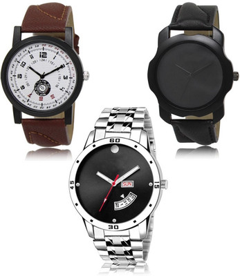 SWIFFIN New latest Designer Combo of 3 Analog Watch  - For Men