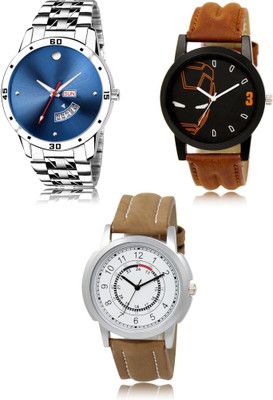 FERRIZZO New latest Designer Combo of 3 Analog Watch  - For Men