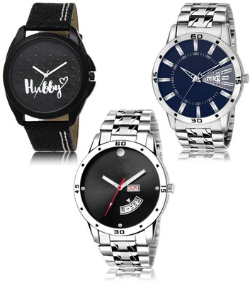 SWIFFIN New latest Designer Combo of 3 Analog Watch  - For Men