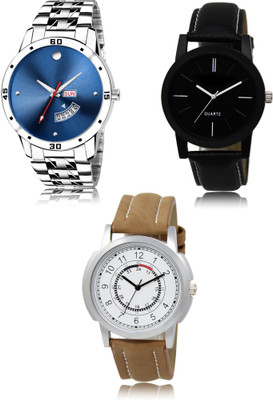 REMIXON New latest Designer Combo of 3 Analog Watch  - For Men