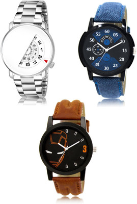 REMIXON New latest Designer Combo of 3 Analog Watch  - For Men