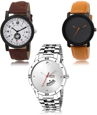 SWIFFIN New latest Designer Combo of 3 Analog Watch  - For Men