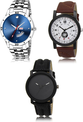 REMIXON New latest Designer Combo of 3 Analog Watch  - For Men