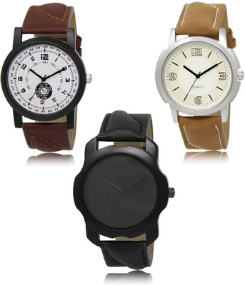 SWIFFIN New latest Designer Combo of 3 Analog Watch  - For Men