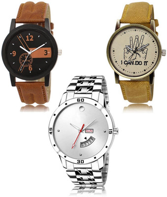 FERRIZZO New latest Designer Combo of 3 Analog Watch  - For Men