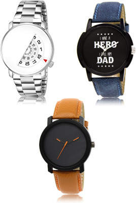 REMIXON New latest Designer Combo of 3 Analog Watch  - For Men