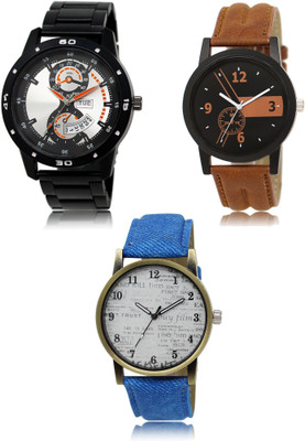 REMIXON New latest Designer Combo of 3 Analog Watch  - For Men