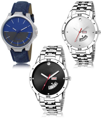 SWIFFIN New latest Designer Combo of 3 Analog Watch  - For Men