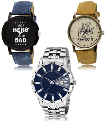 FERRIZZO New latest Designer Combo of 3 Analog Watch  - For Men