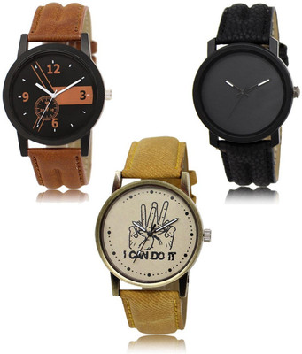 SWIFFIN New latest Designer Combo of 3 Analog Watch  - For Men