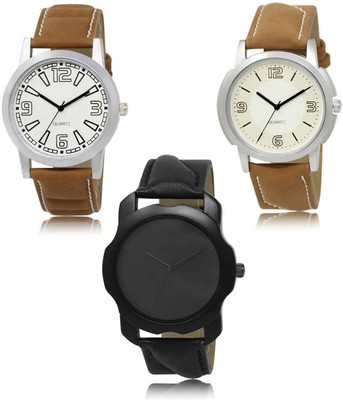 SWIFFIN New latest Designer Combo of 3 Analog Watch  - For Men