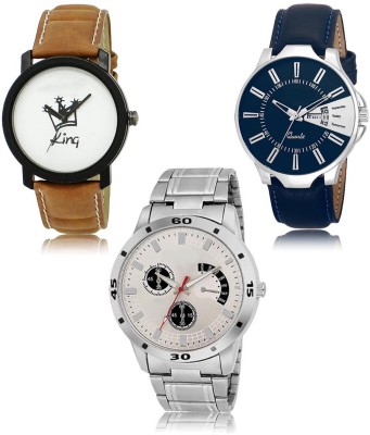 SWIFFIN New latest Designer Combo of 3 Analog Watch  - For Men