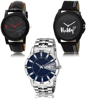 SWIFFIN New latest Designer Combo of 3 Analog Watch  - For Men
