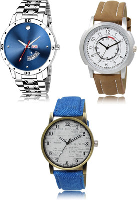 REMIXON New latest Designer Combo of 3 Analog Watch  - For Men