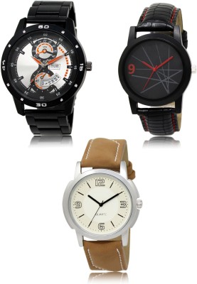 FERRIZZO New latest Designer Combo of 3 Analog Watch  - For Men