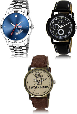 REMIXON New latest Designer Combo of 3 Analog Watch  - For Men