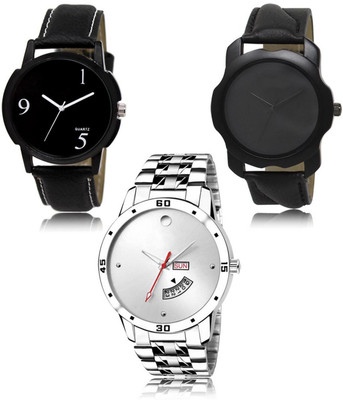 SWIFFIN New latest Designer Combo of 3 Analog Watch  - For Men