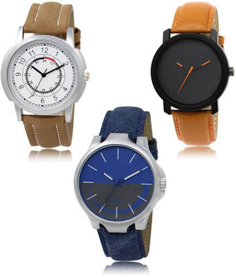 SWIFFIN New latest Designer Combo of 3 Analog Watch  - For Men