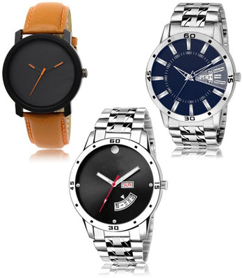 SWIFFIN New latest Designer Combo of 3 Analog Watch  - For Men