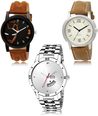 FERRIZZO New latest Designer Combo of 3 Analog Watch  - For Men