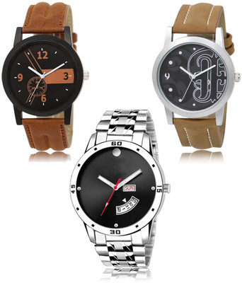 SWIFFIN New latest Designer Combo of 3 Analog Watch  - For Men
