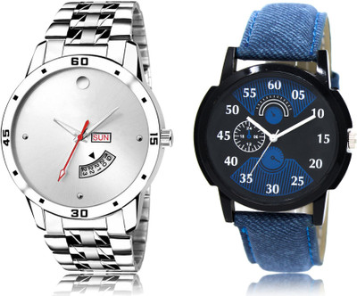 SWIFFIN New Latest Designer Combo of 2 Analog Watch  - For Men
