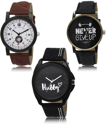 SWIFFIN New latest Designer Combo of 3 Analog Watch  - For Men