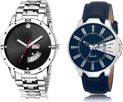 SWIFFIN New Latest Designer Combo of 2 Analog Watch  - For Men