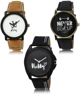 SWIFFIN New latest Designer Combo of 3 Analog Watch  - For Men