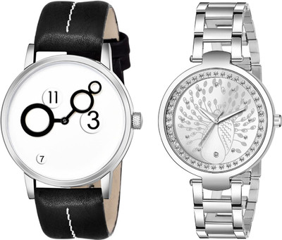 SPLAZOS Analog Premium Quality Best Set Of Two Analog Watch  - For Couple
