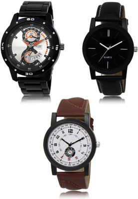 FERRIZZO New latest Designer Combo of 3 Analog Watch  - For Men