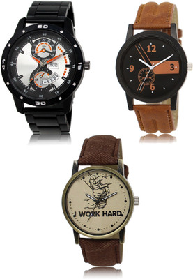 REMIXON New latest Designer Combo of 3 Analog Watch  - For Men