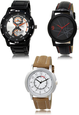 SWIFFIN New latest Designer Combo of 3 Analog Watch  - For Men