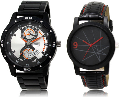 SWIFFIN New Latest Designer Combo of 2 Analog Watch  - For Men
