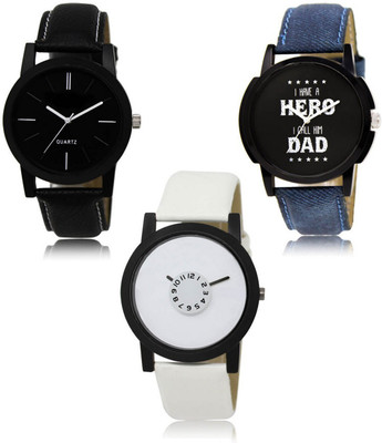 SWIFFIN New latest Designer Combo of 3 Analog Watch  - For Men