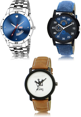 FERRIZZO New latest Designer Combo of 3 Analog Watch  - For Men
