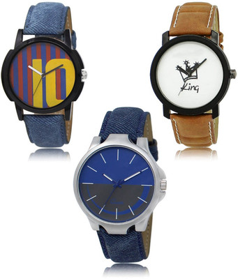 SWIFFIN New latest Designer Combo of 3 Analog Watch  - For Men