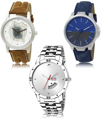 SWIFFIN New latest Designer Combo of 3 Analog Watch  - For Men