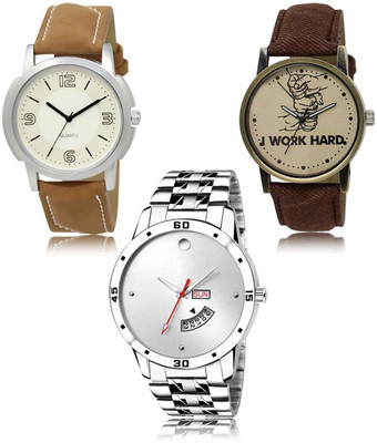 SWIFFIN New latest Designer Combo of 3 Analog Watch  - For Men